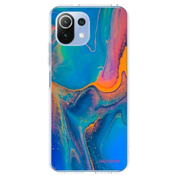 Picasee silikonska prozirna maskica za Xiaomi 11 Lite 5G NE - Rainbow