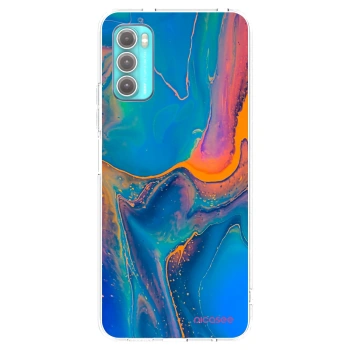 Picasee silikonska prozirna maskica za Motorola Moto G60 - Rainbow