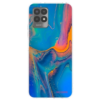 Picasee silikonska prozirna maskica za Realme 8i - Rainbow