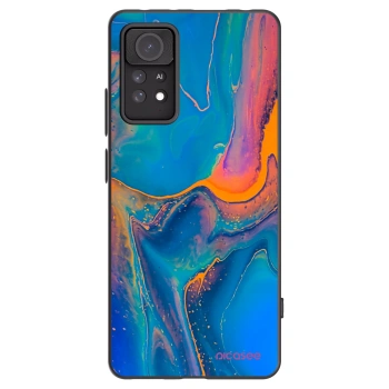 Picasee crna silikonska maskica za Xiaomi Redmi Note 11 Pro 5G - Rainbow