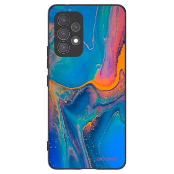 Picasee crna silikonska maskica za Samsung Galaxy A53 5G A536 - Rainbow