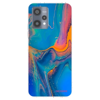 Picasee silikonska prozirna maskica za Realme 9 Pro 5G - Rainbow