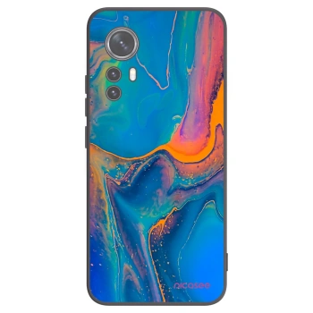 Picasee crna silikonska maskica za Xiaomi 12 - Rainbow