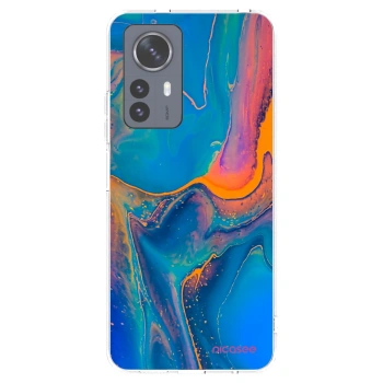 Picasee silikonska prozirna maskica za Xiaomi 12 Pro - Rainbow