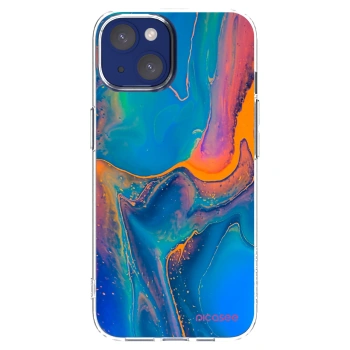 Picasee silikonska prozirna maskica za Apple iPhone 14 - Rainbow