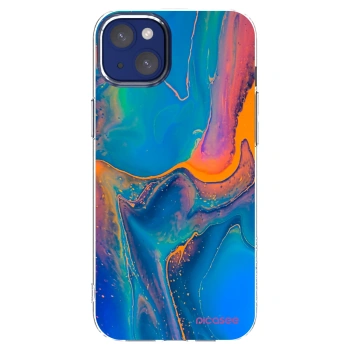 Picasee silikonska prozirna maskica za Apple iPhone 14 Plus - Rainbow