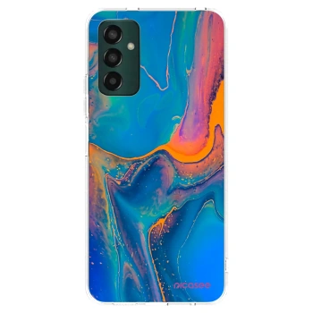 Picasee silikonska prozirna maskica za Samsung Galaxy M13 M135F - Rainbow