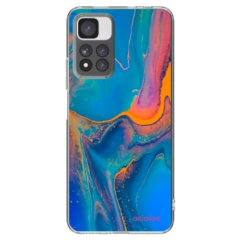 Picasee silikonska prozirna maskica za Xiaomi Redmi Note 11 Pro+ 5G - Rainbow