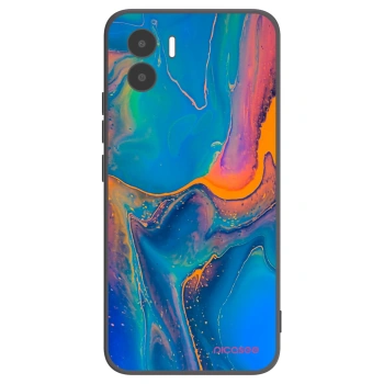 Picasee crna silikonska maskica za Xiaomi Redmi A1 - Rainbow
