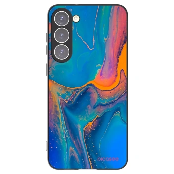 Picasee crna silikonska maskica za Samsung Galaxy S23+ 5G - Rainbow