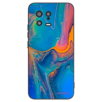 Picasee crna silikonska maskica za Xiaomi 13 - Rainbow