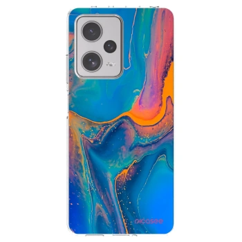 Picasee silikonska prozirna maskica za Xiaomi Redmi Note 12 Pro+ 5G - Rainbow
