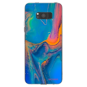 Picasee silikonska prozirna maskica za Samsung Galaxy S8 G950F - Rainbow