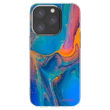 Picasee silikonska prozirna maskica za Apple iPhone 15 Pro - Rainbow