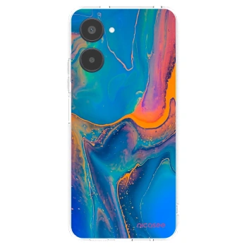 Picasee silikonska prozirna maskica za Realme 10 4G - Rainbow