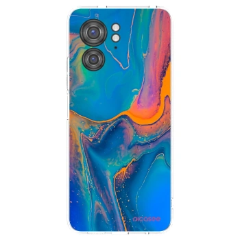 Picasee silikonska prozirna maskica za Motorola Edge 40 - Rainbow