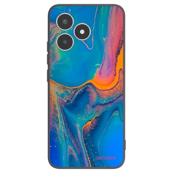 Picasee crna silikonska maskica za Realme C53 - Rainbow
