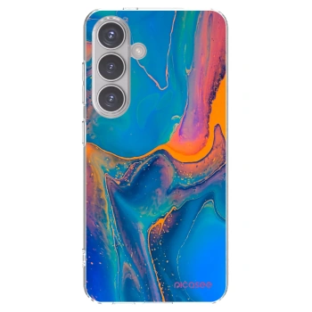 Picasee silikonska prozirna maskica za Samsung Galaxy S24 S921B 5G - Rainbow