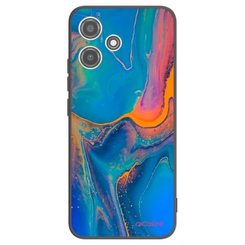 Picasee crna silikonska maskica za Xiaomi Redmi 12 5G - Rainbow