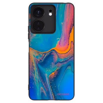 Picasee crna silikonska maskica za Xiaomi Redmi 13C 4G - Rainbow