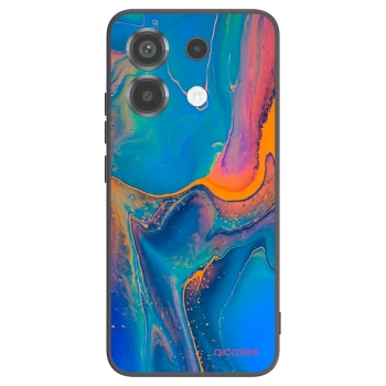 Picasee crna silikonska maskica za Xiaomi Poco X6 - Rainbow
