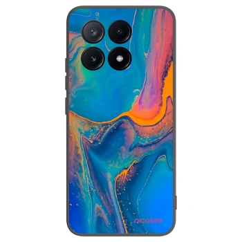 Picasee crna silikonska maskica za Xiaomi Poco X6 Pro - Rainbow