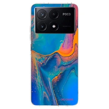 Picasee silikonska prozirna maskica za Xiaomi Poco X6 Pro - Rainbow