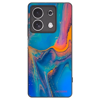 Picasee crna silikonska maskica za Xiaomi Redmi Note 13 4G - Rainbow