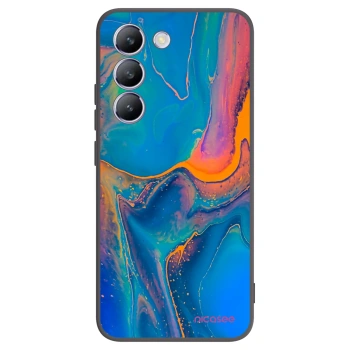 Picasee crna silikonska maskica za Vivo V40 SE 5G - Rainbow