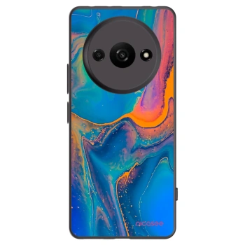 Picasee crna silikonska maskica za Xiaomi Redmi A3 - Rainbow