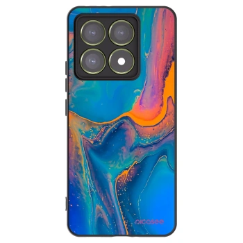 Picasee crna silikonska maskica za Xiaomi 14T - Rainbow
