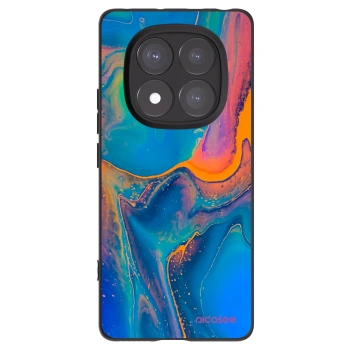 Picasee crna silikonska maskica za Xiaomi Redmi Note 14 Pro+ 5G - Rainbow