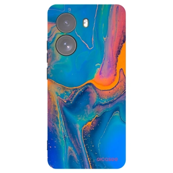 Picasee crna silikonska maskica za Xiaomi Poco X7 - Rainbow