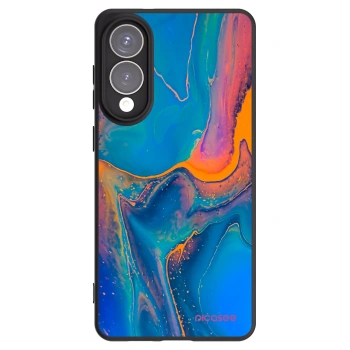 Picasee crna silikonska maskica za Samsung Galaxy S25 Edge 5G - Rainbow