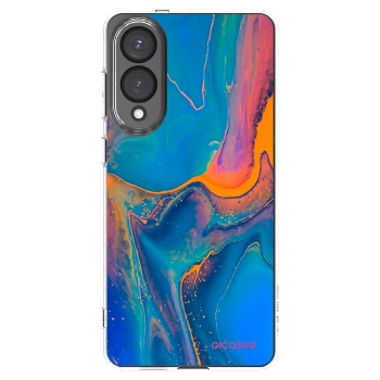 Picasee silikonska prozirna maskica za Samsung Galaxy S25 Edge 5G - Rainbow