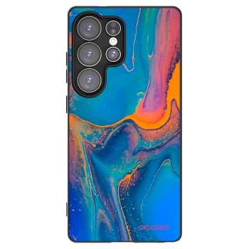 Picasee crna silikonska maskica za Samsung Galaxy S25 Ultra 5G - Rainbow