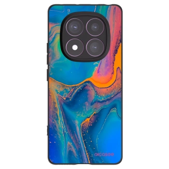 Picasee crna silikonska maskica za Xiaomi Redmi Note 14 Pro 4G - Rainbow