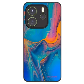 Picasee crna silikonska maskica za Xiaomi Redmi Note 14 4G - Rainbow