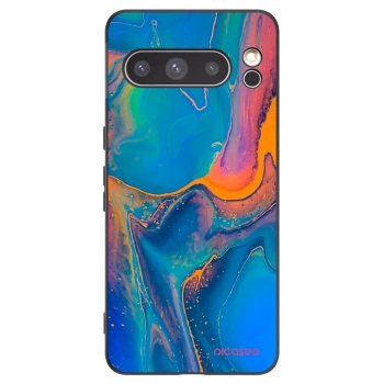 Picasee crna silikonska maskica za Google Pixel 8 Pro - Rainbow