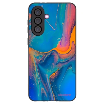 Picasee crna silikonska maskica za Samsung Galaxy A56 5G A566B - Rainbow