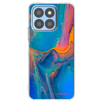 Picasee silikonska prozirna maskica za Honor X8c - Rainbow