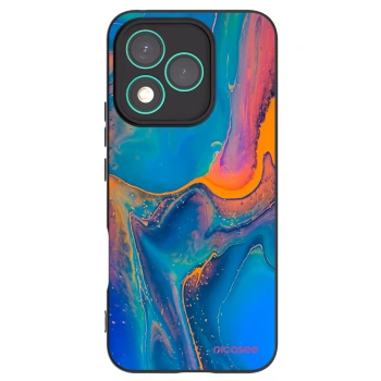 Picasee crna silikonska maskica za Honor 400 Lite 5G - Rainbow