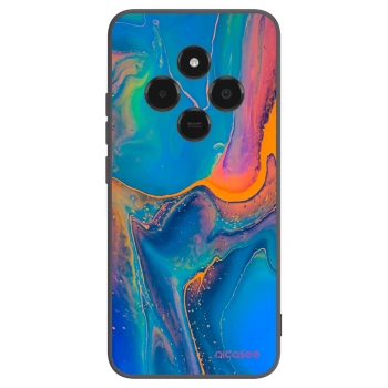 Picasee crna silikonska maskica za Xiaomi Poco C75 - Rainbow