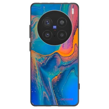 Picasee crna silikonska maskica za Vivo X200 Pro - Rainbow
