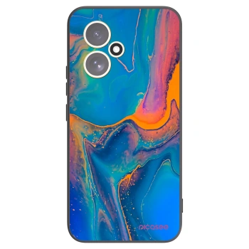 Picasee crna silikonska maskica za Honor 400 5G - Rainbow