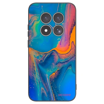 Picasee crna silikonska maskica za Xiaomi Redmi Note 15 Pro 4G - Rainbow
