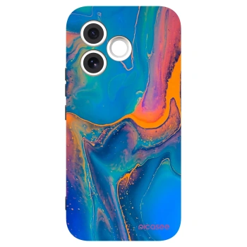 Picasee crna silikonska maskica za Honor 600 Lite - Rainbow