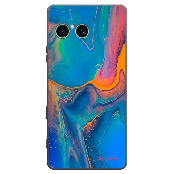 Picasee crna silikonska maskica za Sony Xperia 10 VII - Rainbow