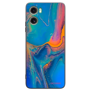 Picasee crna silikonska maskica za Motorola Moto G06 - Rainbow
