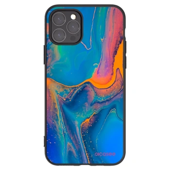 Picasee crna silikonska maskica za Apple iPhone 11 Pro - Rainbow